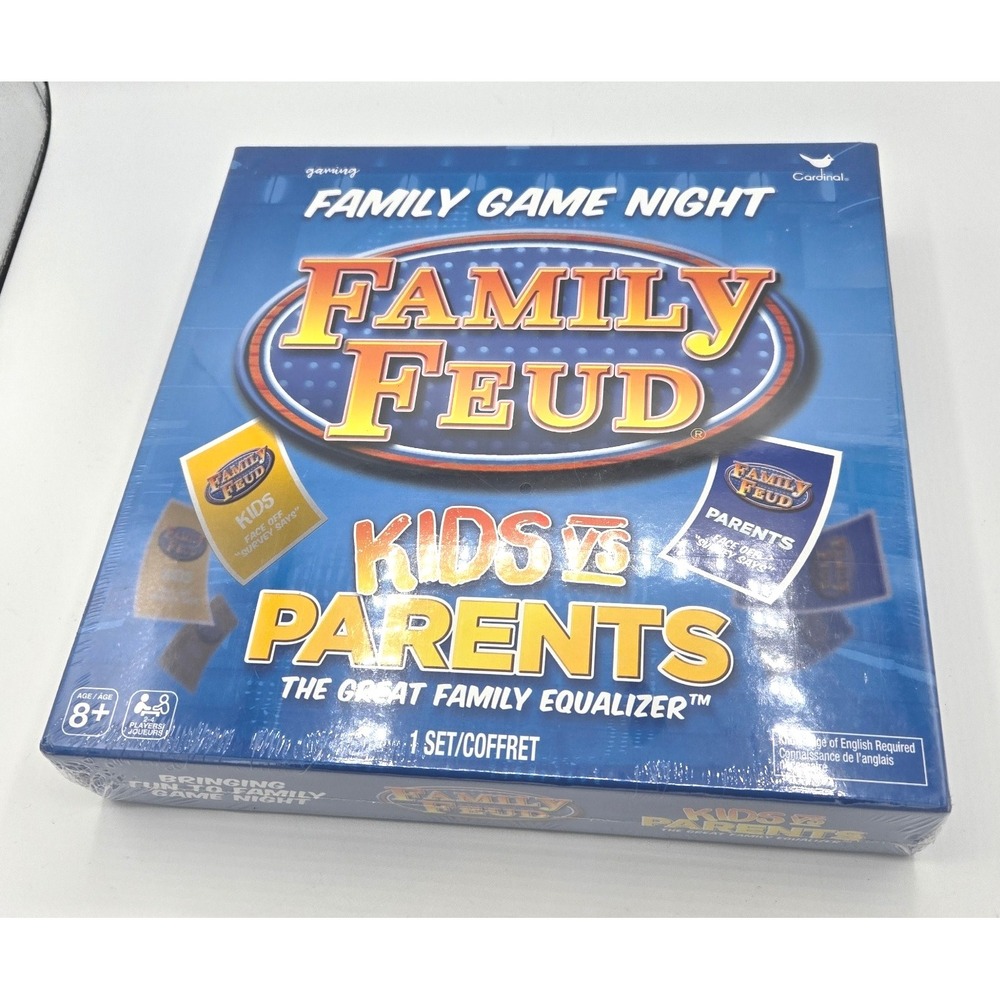 Family Feud Kids Vs Parents Board Game Sealed Family Game Night Ages 8+